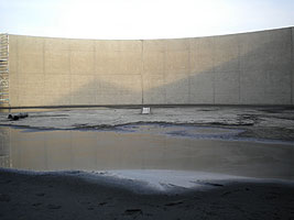 Biogasanlage nach dem Sandstrahlen